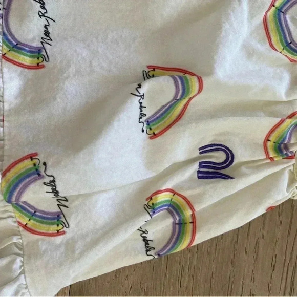 Neon Rebels Gloria Poplin Sundress Marshmallow Rainbow 2T $58 - Picture 3 of 4